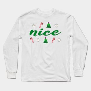 Holiday Decor Tree Candy Cane Blubs - NICE Long Sleeve T-Shirt